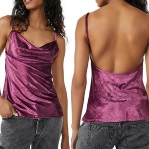 Free People All Night Velvet Tunic Top